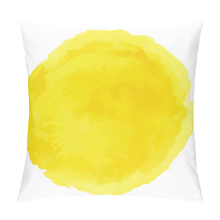 Personality  Bright Yellow Watercolor Painted Vector Stain Pillow Covers