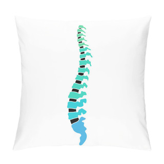 Personality  Vector Human Spine Structure Pillow Covers