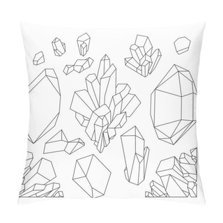 Personality  Graphic Pastel Crystals Pillow Covers