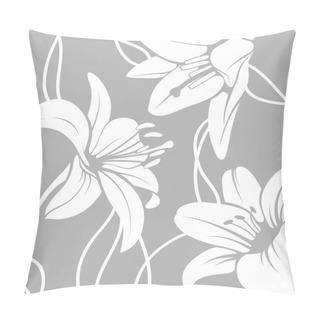 Personality  Seamless Liily Vector Pattern Pillow Covers