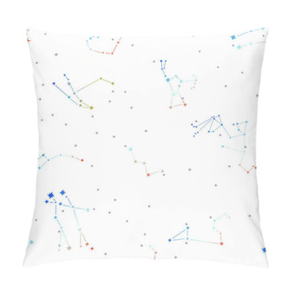 Personality  Seamless Pattern With Constellations And Stars Pillow Covers