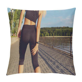 Personality  Injury, Stretching Foot Muscles From A Runner. Pillow Covers