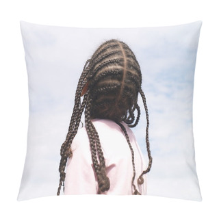 Personality  Girls Braided Hair Pillow Covers