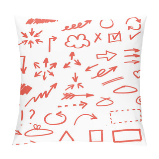 Personality  Set Of Hand Drawn Arrows Pillow Covers