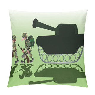 Personality  Soldiers On The March Pillow Covers
