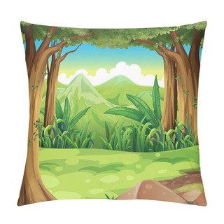 Personality  A Green Forest Across The High Mountains Pillow Covers