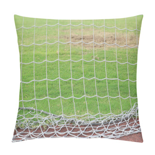 Personality  Soccer Net With Grass Pillow Covers