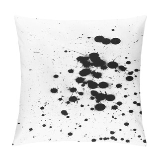Personality  Black Paint Messy Drops Pillow Covers