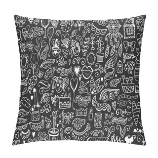 Personality  Hand Drawn Floral Elements Set Pillow Covers
