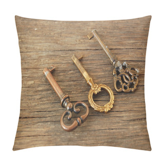 Personality  Old Vintage Keys Pillow Covers