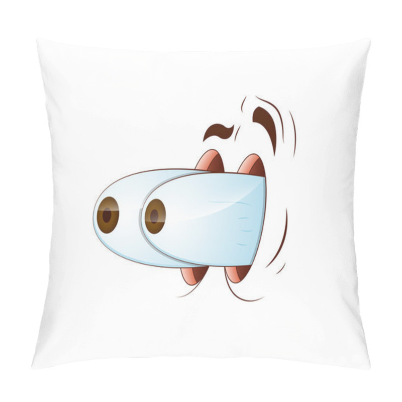 Personality  Surprised Cartoon Eye pillow covers