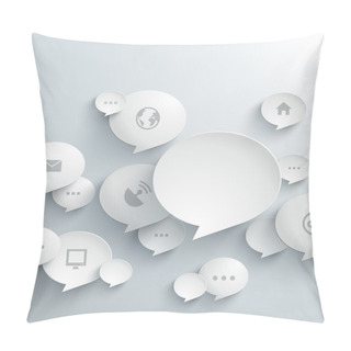 Personality  Abstract 3D Bubble Speech Pillow Covers