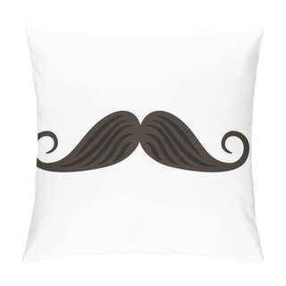 Personality  Mustache Chef Isolated Icon Pillow Covers
