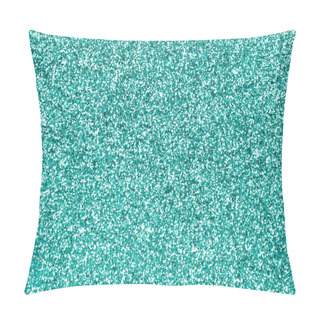 Personality  Teal Turquoise Aqua Green Glitter Texture Pillow Covers