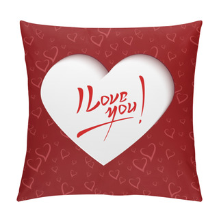 Personality  I Love You - Valentines Day Greeting Card Pillow Covers