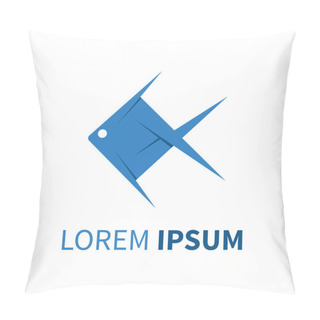 Personality  Fish Icon Stylized Vector Illustration Pillow Covers