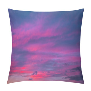Personality  Fiery Orange And Red Sunset Sky. Beautiful Sky. Mountain Landscape Pillow Covers