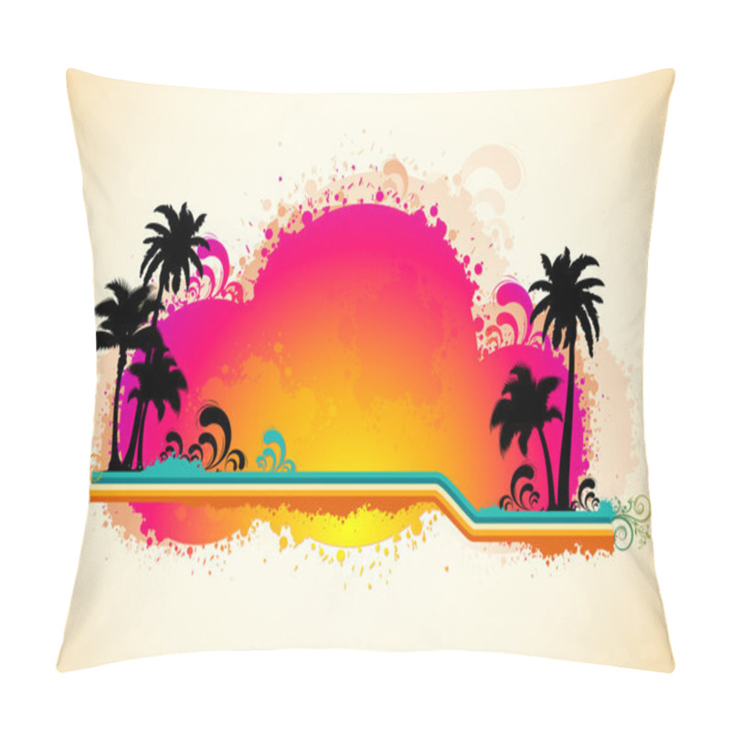 Personality  Grungy Sea Beach View Pillow Covers