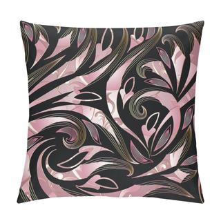 Personality  Vintage Floral Vector Seamless Pattern. Hand Drawn Patterned  Pillow Covers