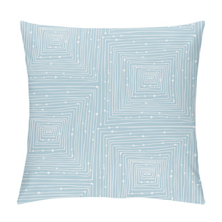 Personality  Geometric Seamless Pattern. Netting Structure. Abstract Pattern Pillow Covers