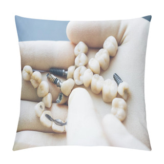 Personality  Stomatology Healthcare Dentist Choosing Dentures Pillow Covers