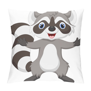 Personality  Cute Raccoon Cartoon Pillow Covers
