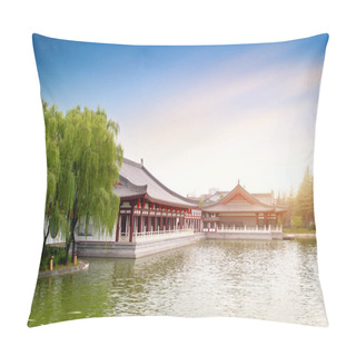 Personality  Xi 'an Datang Furong Park Scenic Spot Scenery, This Is A Famous Tourist Scenic Spot. Xi'an, China. Pillow Covers