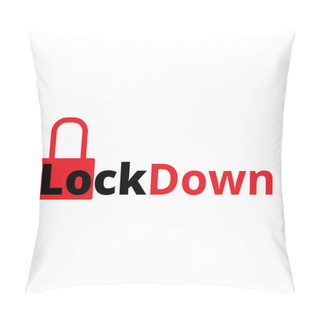 Personality  Lockdown. Coronavirus Lockdown Symbol. Covid 19 Lockdown - Vector Pillow Covers