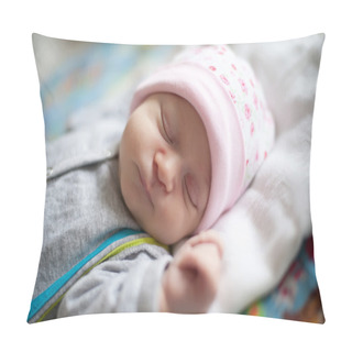 Personality  Little Baby Sleeping On A Cot. Pillow Covers