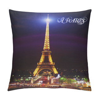 Personality  Eiffel Tower By Night Pillow Covers