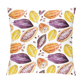 Personality  Watercolor Cocoa Pattern Pillow Covers