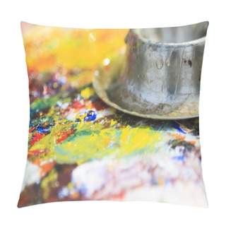 Personality  Rainbow Palette Pillow Covers