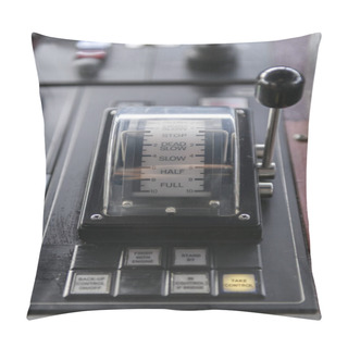 Personality  Ship's Control Device. Engine Control From Navigational Bridge. Pillow Covers