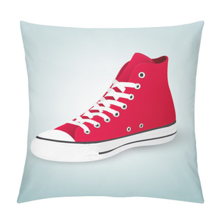 Personality  Vector Illustration Of A Gumshoes. Pillow Covers