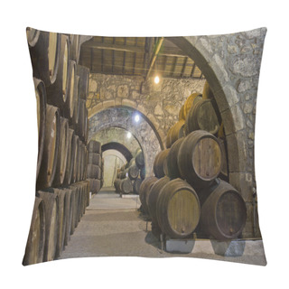 Personality  Cellar With Wine Barrels Pillow Covers
