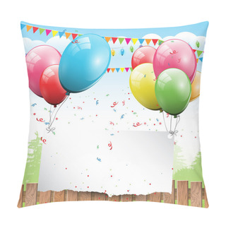 Personality  Colorful Birthday Background Pillow Covers