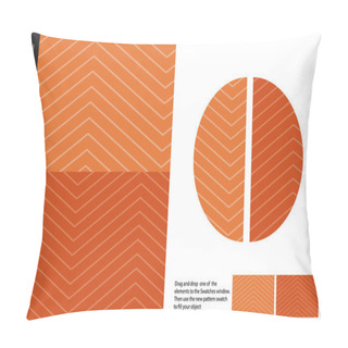 Personality  Food Patterns, Salmon Pillow Covers