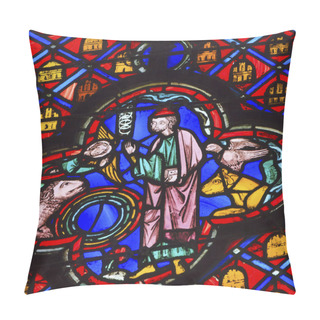 Personality  Saint Francis Stained Glass Sainte Chapelle Paris France Pillow Covers