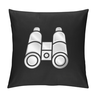 Personality  Binocular Silver Plated Metallic Icon Pillow Covers