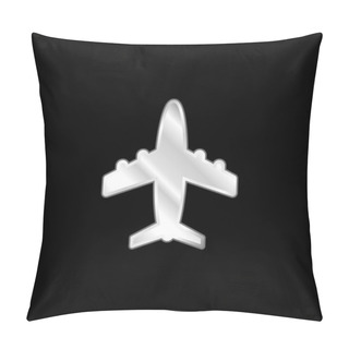 Personality  Airliner Silver Plated Metallic Icon Pillow Covers