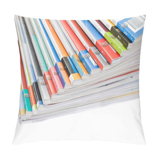 Personality  Pile Of Colorful Magazines Pillow Covers