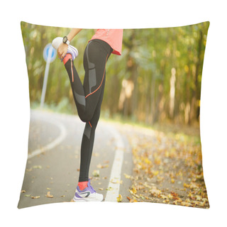 Personality  Detail Of Woman Stretching Legs Pillow Covers