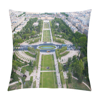 Personality  Aerial View On Champ De Mars And Ecole Militaire From The Eiffel Tower Pillow Covers