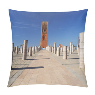 Personality  Morocco. Hassan Tower In Rabat  Pillow Covers