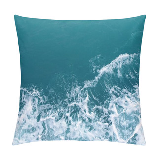 Personality  Splash Of Blue Sea Wave Water Pillow Covers