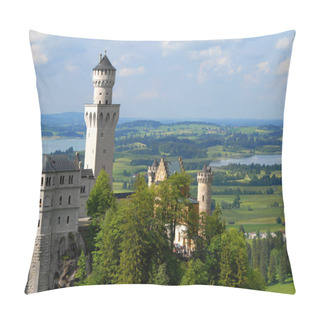 Personality  Scenic View Of Majestic Medieval Castle Architecture Pillow Covers