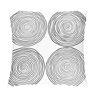 Personality  Set Of Tree Rings Pillow Covers