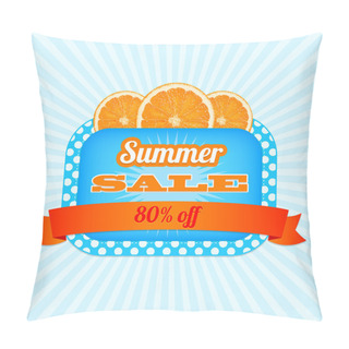 Personality  Summer Sale Icon.  Vector Illustration  Pillow Covers