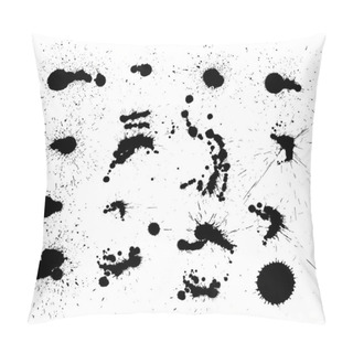 Personality  Vector Set Of Dark Blots Pillow Covers