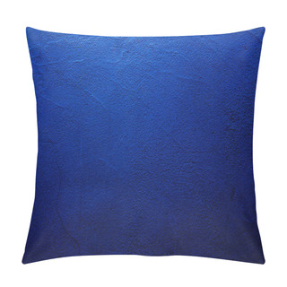 Personality  Blue Colored Abstract Wall Background With Textures Of Different Shades Of Blues Pillow Covers